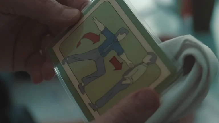 Chikai Bardo card passed as fertility clinic activity to Gemma. - Rutúra 2x07 Easter Eggs