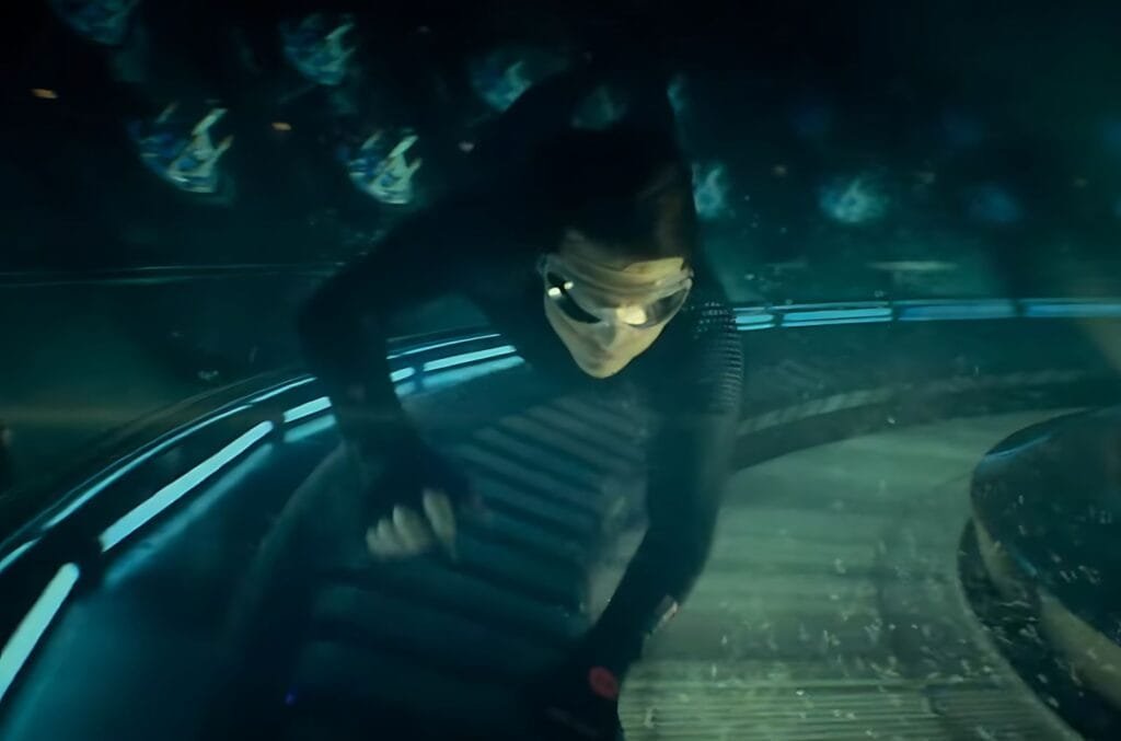 Underwater scene where Tom Cruise holds his breath for over six minutes in Mission: Impossible – Rogue Nation (2015).